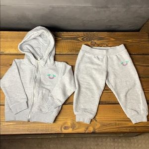 Toddler True Religion sweat outfit